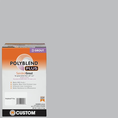 Custom Building Products Custom Building Products Polyblend Plus Indoor and Outdoor Platinum Sanded Grout 7 lb PBPG1157-4